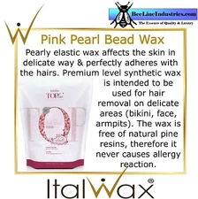 ItalWax Pink Pearl - Hard Stripless Wax Beads 1.65 lbs. Bag