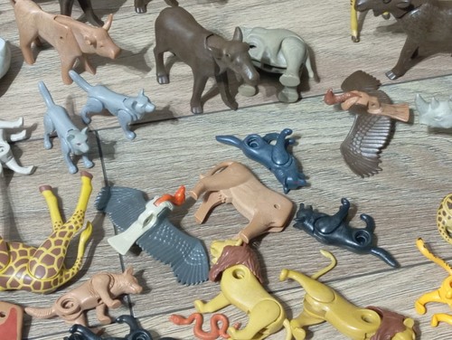 PLAYMOBIL LOTE DESGUACE FIGURAS CEMENTERIO DE ANIMALES ANIMAL SAFARI ZOOLOGICO - Picture 7 of 10