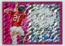 Camden Hayslip 2020 Leaf Perfect Game Metal Auto Autograph Pink Marble #1/1