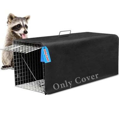 32'' x 10'' x 12'' Cat Trap Cage Cover Only Black 600D Oxford Windproof