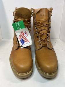 Vintage Knapp Steel Toe Work Boots 8.5 EEE Brown USA Made Vintage brown Knapp work boots Steel Toe Sz 9.5 EE | eBay main image 4