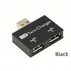 USB 2.0 Male to Twin Charger Dual 2 Port USB Splitter Hub Adapter Converter UK