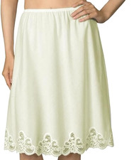 Cotton Batiste Half Slip 23" Length 32" Waist Plus Size 2X Velrose 4537 NWOT