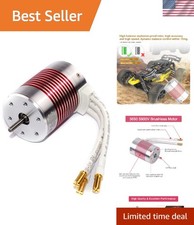 CNC Machined 3650 5900KV Motor with 3.175mm Shaft - Perfect for Rugged RC Racing