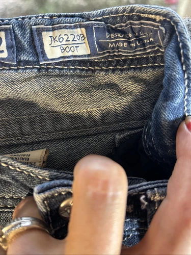 Pantalones de mezclilla Miss Me para niñas talla 12 azul bota - Imagen 5 de 8