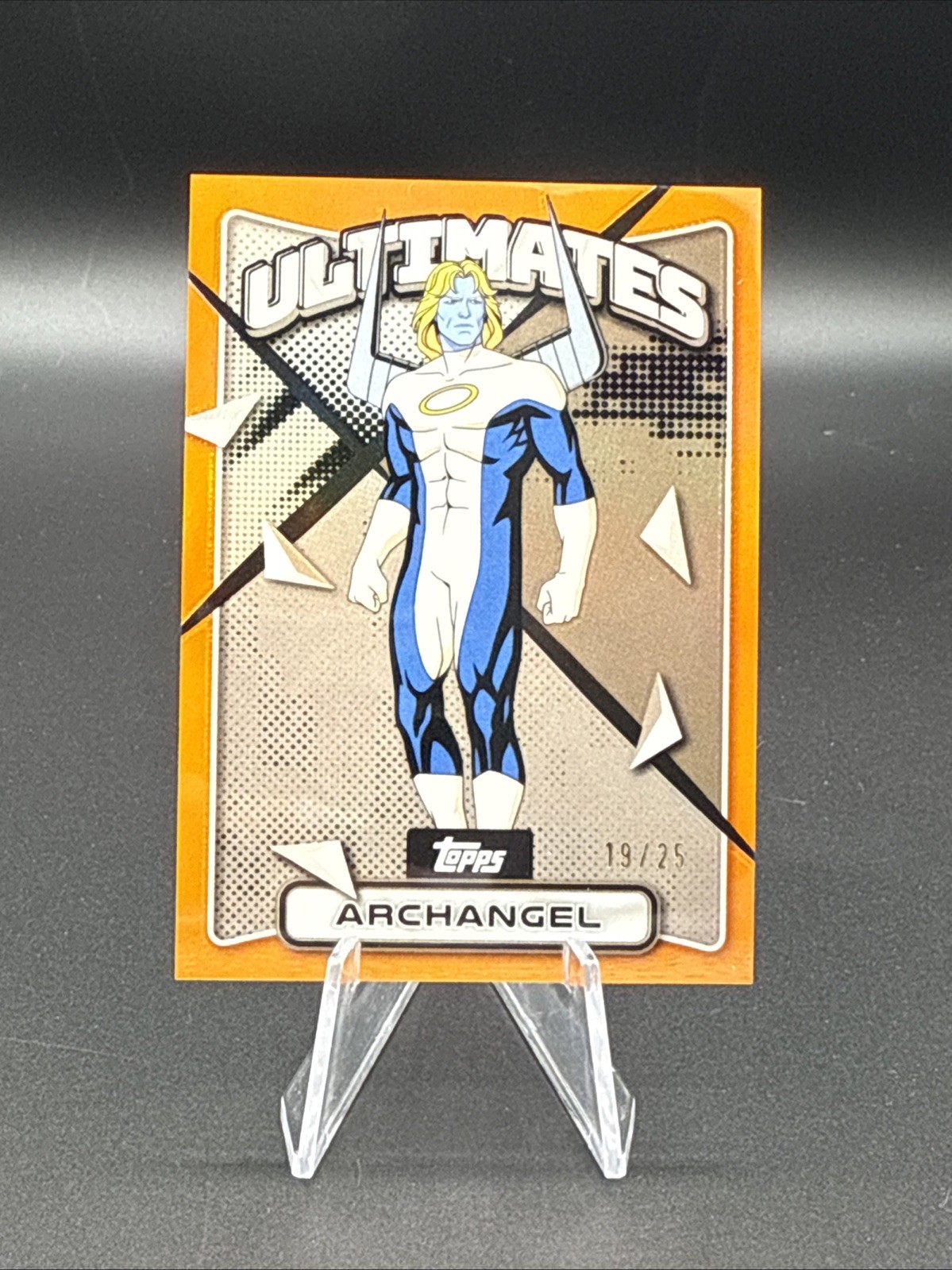 2025 Topps Finest Marvel X-Men '97 Archangel Orange Ultimates Uncommon /25 #61