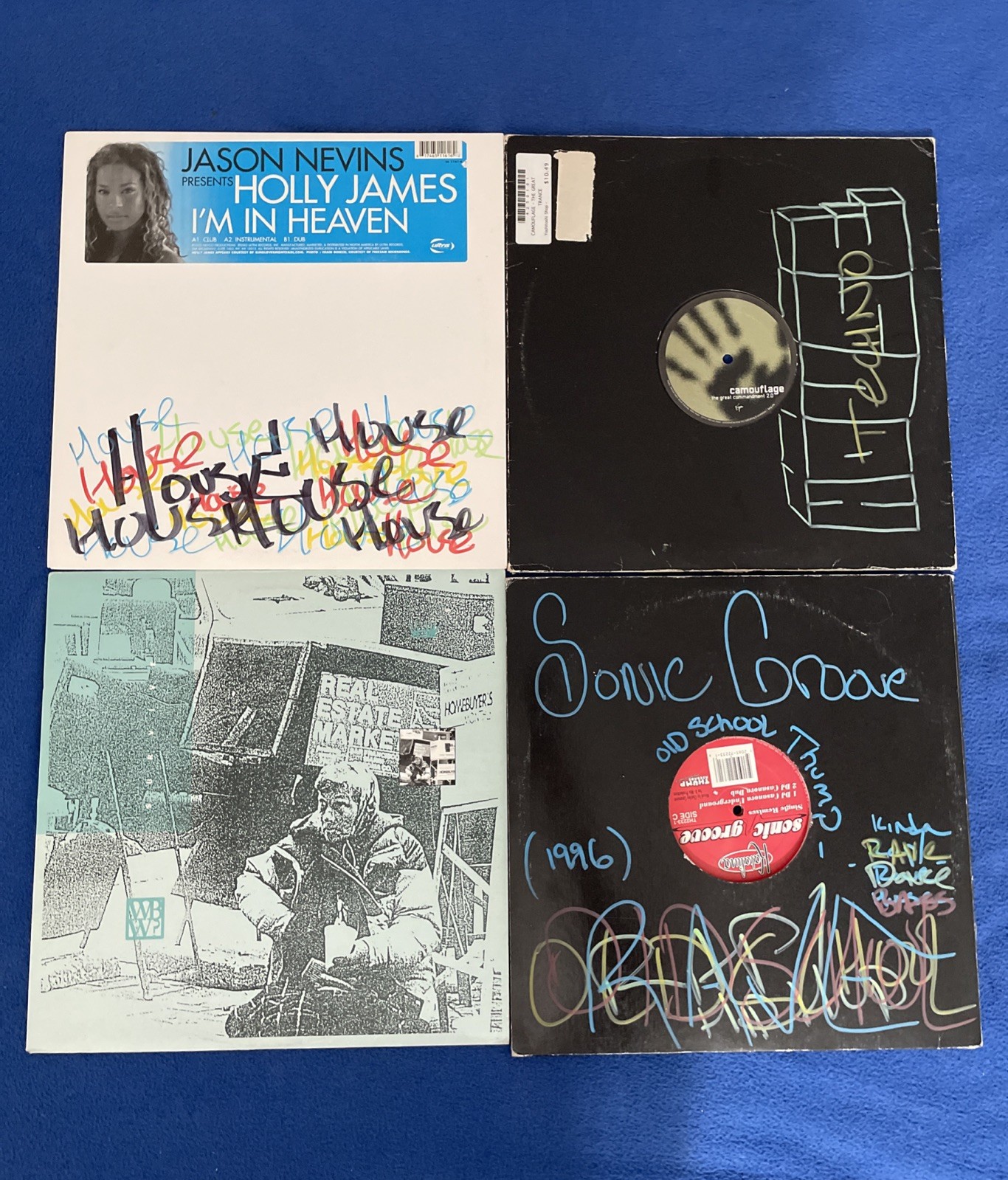 CAMOUFLAGE The Great Commandment Remixes Virgin House Techno Vinyl Record Lot