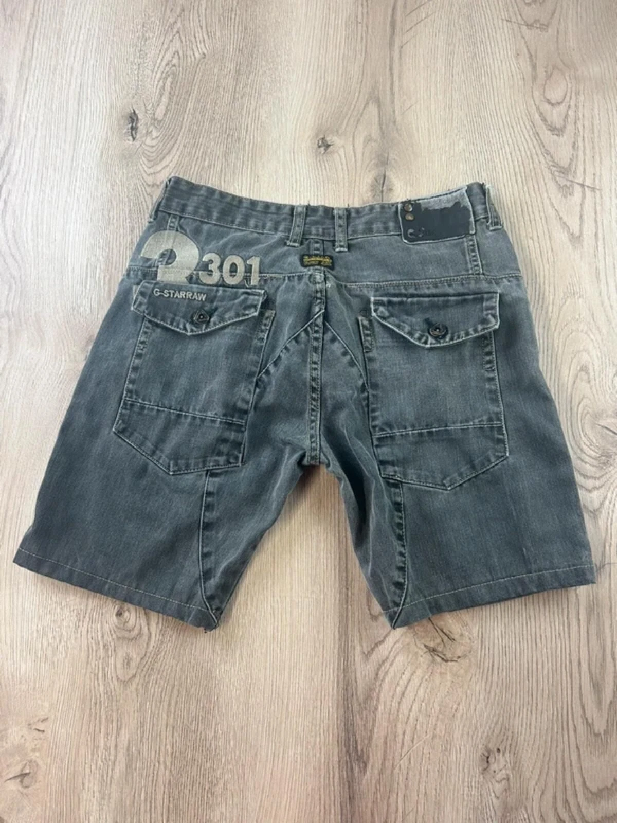 W30 gstar y2k hiphop denim jean shorts jorts summer skate surf