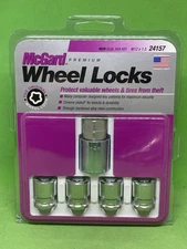 McGard 24157 Chrome Cone Seat Wheel Locks M12 x 1.5 Thread Size - 4 Locks