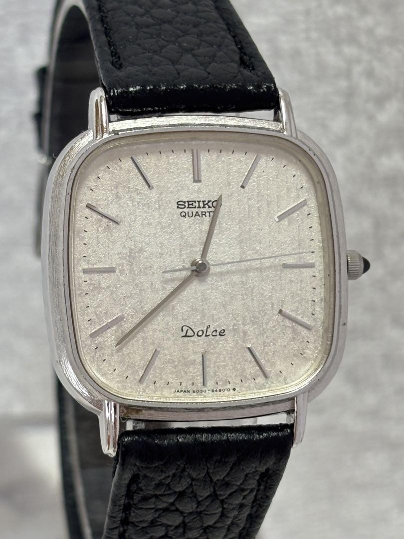 SEIKO Dolce クォーツ 腕時計　6030-5420 SEIKO Dolce Quartz 6030 5420 Silver Dial 30mm Vintage Mens