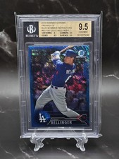 2016 Bowman Chrome Prospects Blue Shimmer Refractor Cody Bellinger BGS 9.5