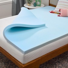 Linenspa Memory Foam Mattress Topper, Full Size - 2 Inch Gel Infused Memory Foam