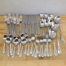 Reed & Barton Tradition Tanglewood 55 Lot Stainless Flatware Partial Set