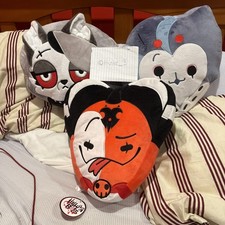 Helluva Boss Blitz, Stolas, And Loona Head Pillow Plushies. SharkRobot Brand New