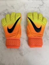 Nike GK Premier SGT Goalkeeper Soccer Gloves Orange Yellow GS0326-810 Size 7