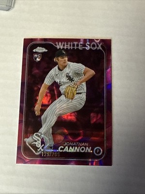 Jonathan Cannon 2024 Topps Chrome Update Magenta Lava Lamp /299 SP White Sox RC