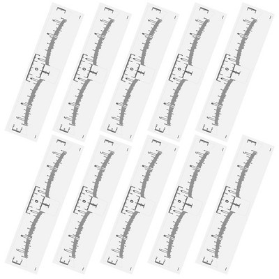 10pcs Augenbrauenmarker Augenbrauen formen Lineal Make -up Augenbrauen