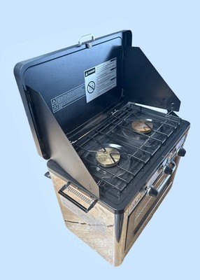 CAMP CHEF C-Oven 2 Burner Outdoor Gas Camping Stove & Oven Glamp Pizza Cooking