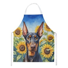 Caroline's Treasures Doberman Pinscher in Sunflowers Apron DAC6068APRON