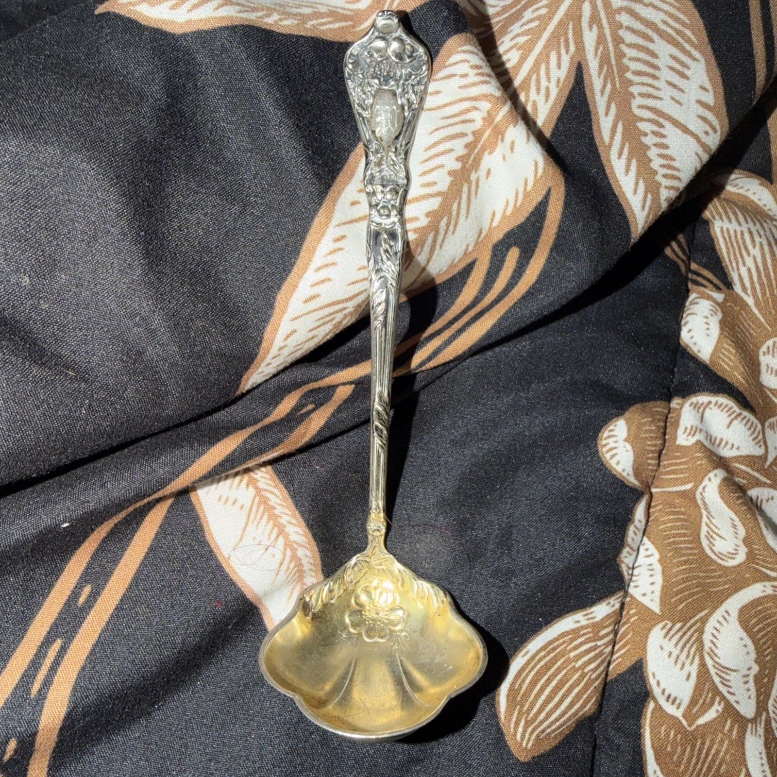 Antique Baker Manchester Mfg. Co. Sterling Silver Floral Poppy Design Ladle
Opens in a new window or
