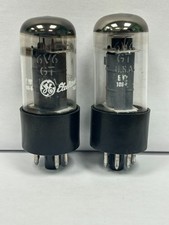 GE General Electric 6V6GT Pair of USA Made Vacuum Tubes Used & Tested
