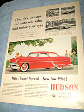 1954 Hudson Hornet Special Large-mag Car Ad - Stock-car Racing