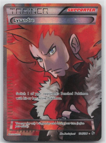XY - Flashfire Lysandre (104 Full Art) 104/106 Ultra Rare Pokemon MP