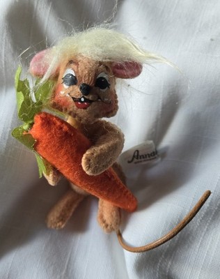 2014 Annalee Carrot Cutie Mouse w/open Mouth 3''