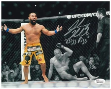 Johny "Bigg Rigg" Hendricks Signed UFC 8x10 Photo (JSA COA) MMA