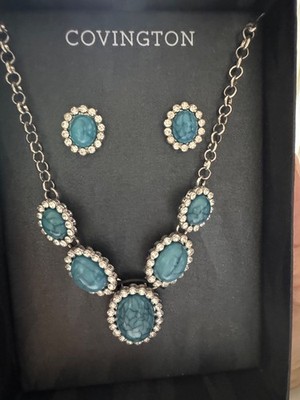 COVINGTON NECKLACE AND EARRING SET NIB JEWELRY