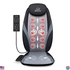 Shiatsu Massage Cushion with Heat - Kneading Back Massager for Home/Office