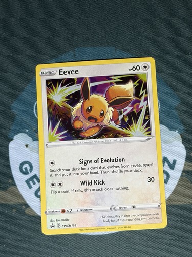 Pokemon TCG Eevee Holo SWSH118 PROMO Sword & Shield LP