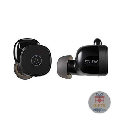 Audio-Technica ATH-SQ1TW Wireless Earphones Bluetooth IPX4 Fast Charging Black