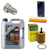 MotoröL Filter Set 0W-30 5 Liter + ÖLablassschraube FüR Audi Q5 A4 A5 2.0 Tdi