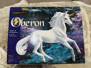 Breyer Gallery Oberon Porcelain Unicorn Model #8152 Limited Edition Pease Read
