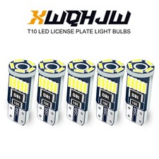 5pcs 194 T10 Led License Plate Light Bulbs 5smd W5w 2825 158 192 168