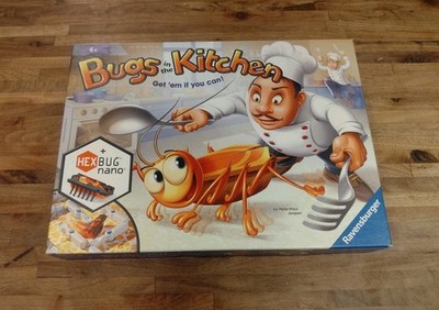 2018 Bugs in the Kitchen Board Game by Ravenburger Complete Hexbug Tested Works 