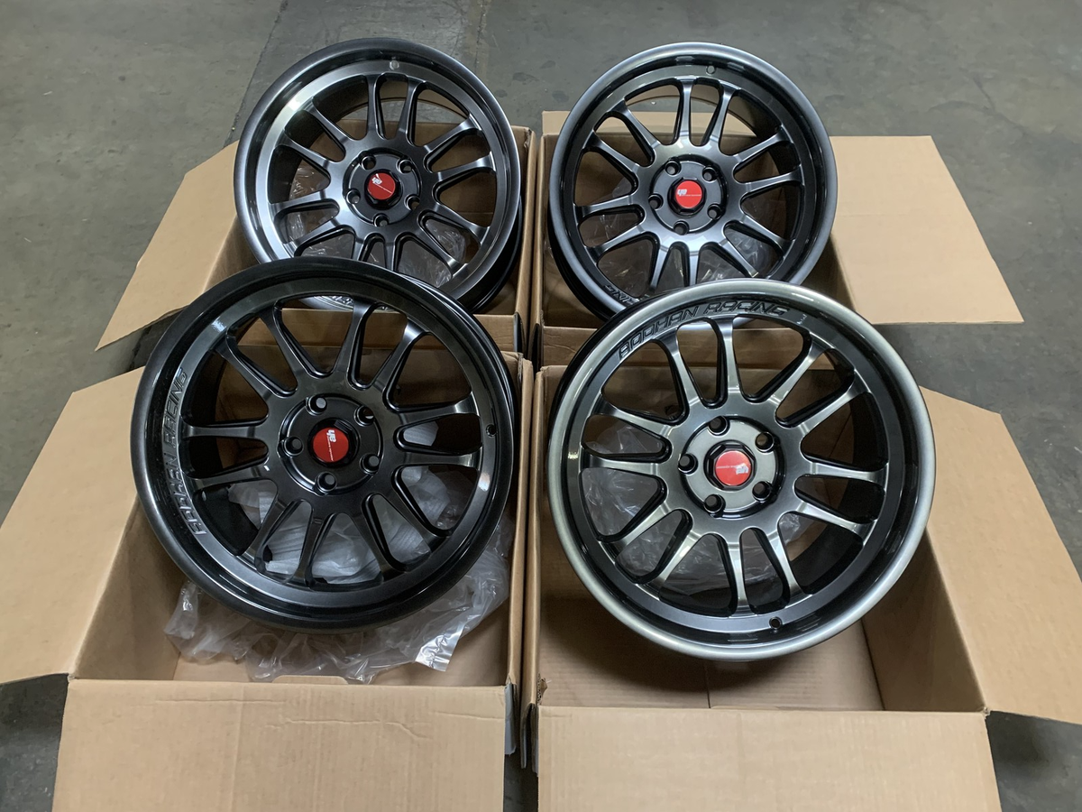 18x8.5 +35 | Aodhan AH07 5x114.3 Hyper Black Wheels (Used Set) | eBay