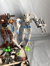 LEGO VINTAGE BIONICLE 6 Piraka 8900 8901 8902 8903 8904 8905 100% complete books