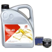 MotoröL Set 5W-40 5 Liter + ÖLfilter SM142/1 FüR Dacia Nissan Opel Renault Smart