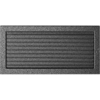 Kratki LüFtungsgitter 22X45 Schwarz Und Silber Jalousie