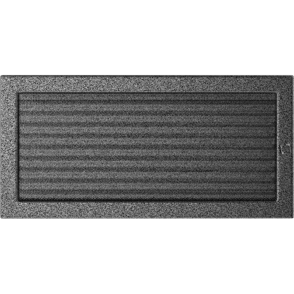 Kratki LüFtungsgitter 22X45 Schwarz Und Silber Jalousie-image