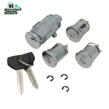 Fits 02-06 Jeep Wrangler TJ Ignition & Door Lock Cylinder Set 2 Keys Matched US