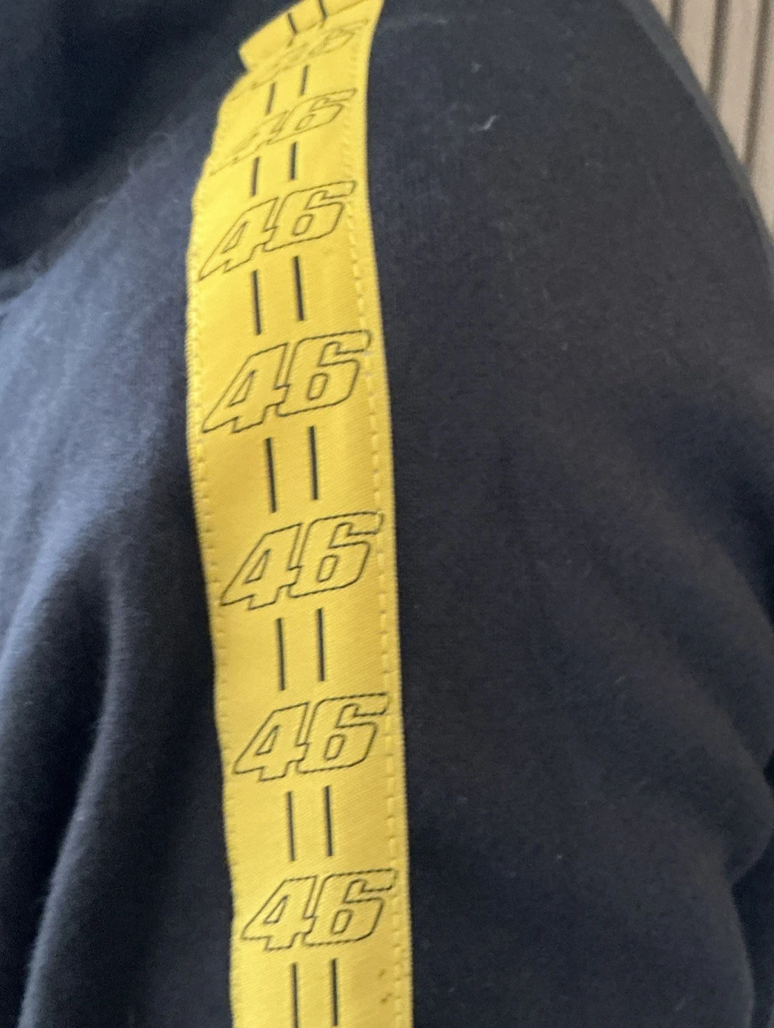 VR46 Felpa con cappuccio nera media ufficiale Valentino Rossi DARING RACEWEAR