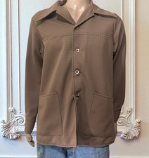 Vintage 70s Farah Time Out Butterfly Collar Shirt Casual Jacket Dagger Top 46  