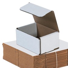 White Small Shipping Boxes 4x3x2 25Pack