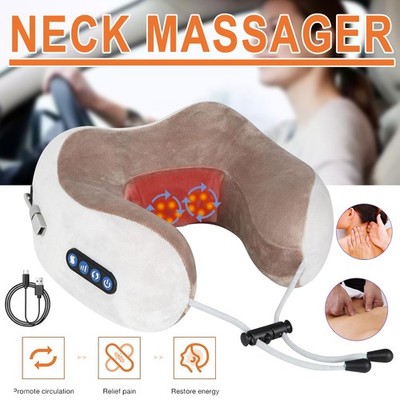 Nackenmassagegerät Neck Massager Mini Massage Device Schlafkissen Neck Pillow DE