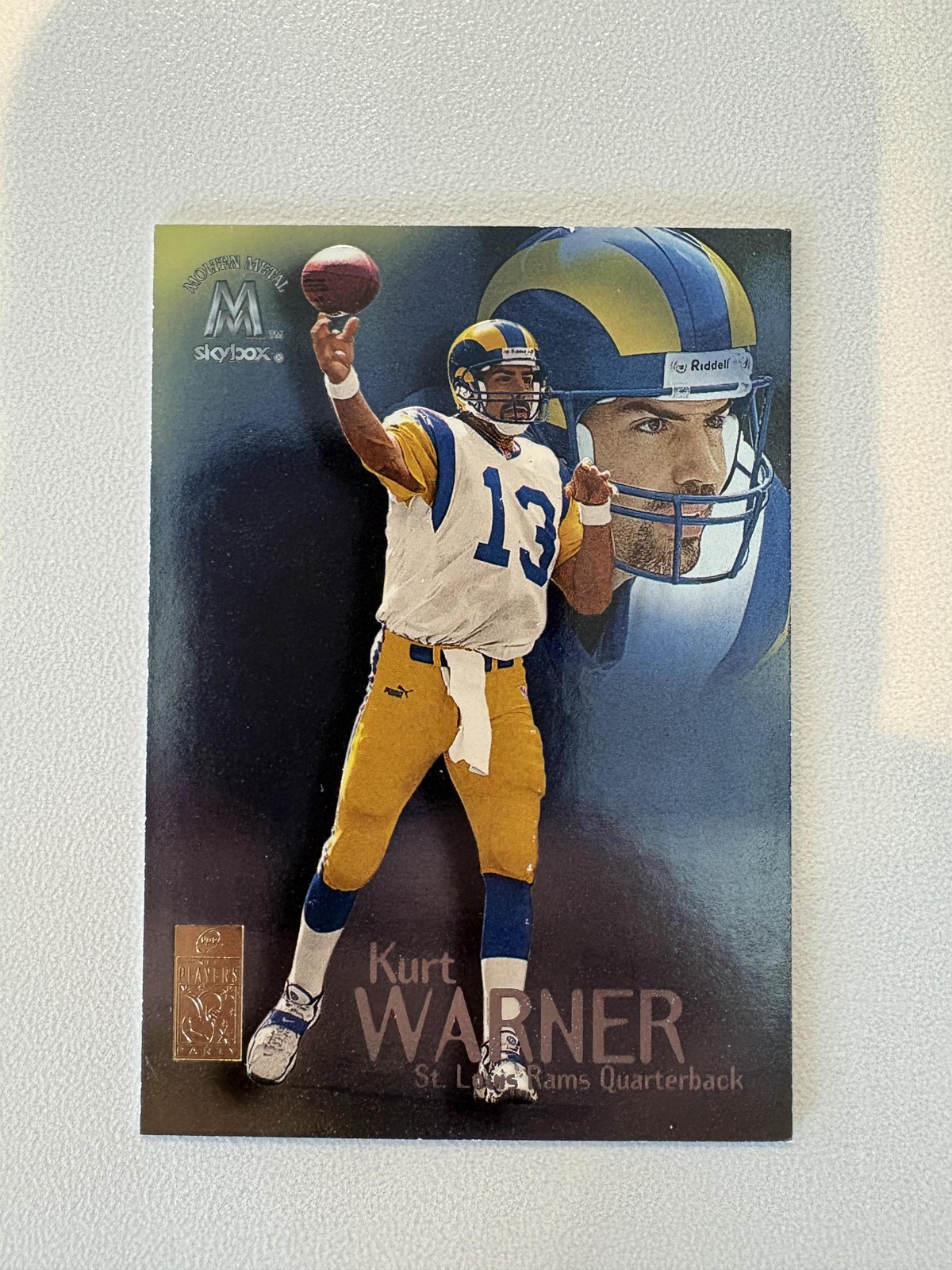 Kurt Warner 1999 SkyBox Molten Metal - Players Party #93 RC TYV