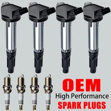 OEM 4X Ignition Coil & 4X Iridium Spark Plug For Toyota Camry RAV4 2.5L L4 UF487