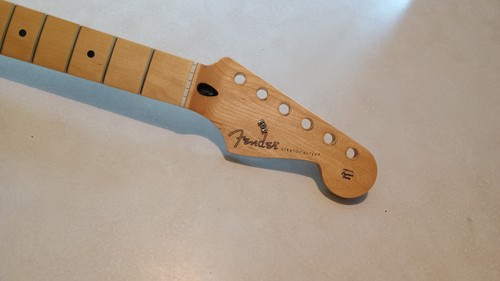 NEVER PLAYED MIM MAPLE FENDER PLAYER STRATOCASTER GUITAR NECK MAXED TRUSS ROD